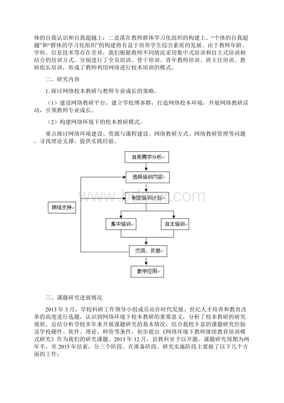 《网络环境下教师继续教育培训模式研究》课题中期报告.docx_第2页