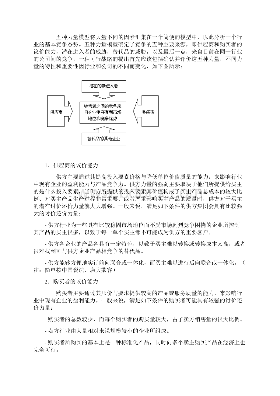 波特五力模型分析分析法.docx_第2页