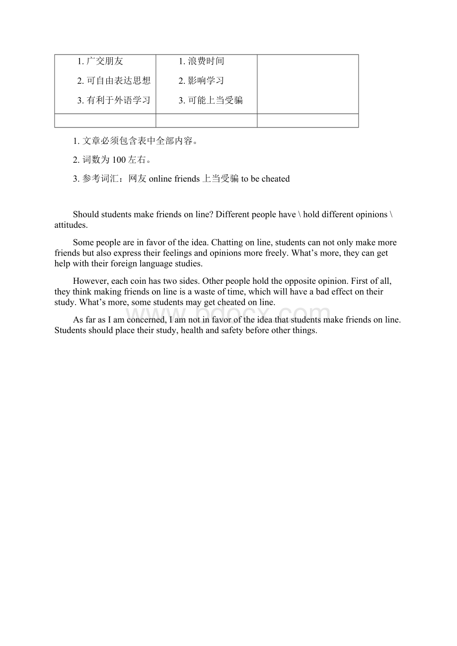 英语书面表达专题观点对比类文章.docx_第2页