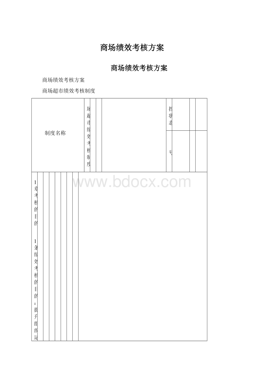 商场绩效考核方案.docx_第1页