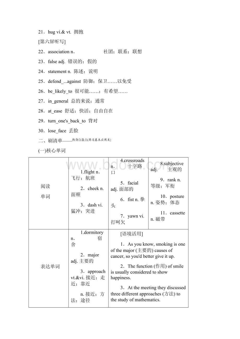 标题学年高中新创新一轮复习英语人教版必修四 Unit 4 Body language.docx_第3页