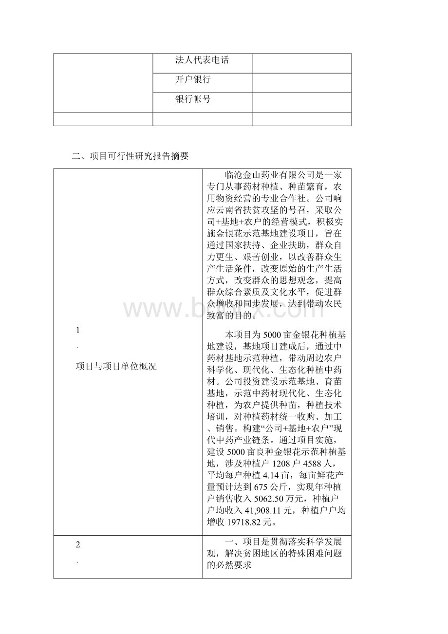 金银花扶贫项目申报表.docx_第2页