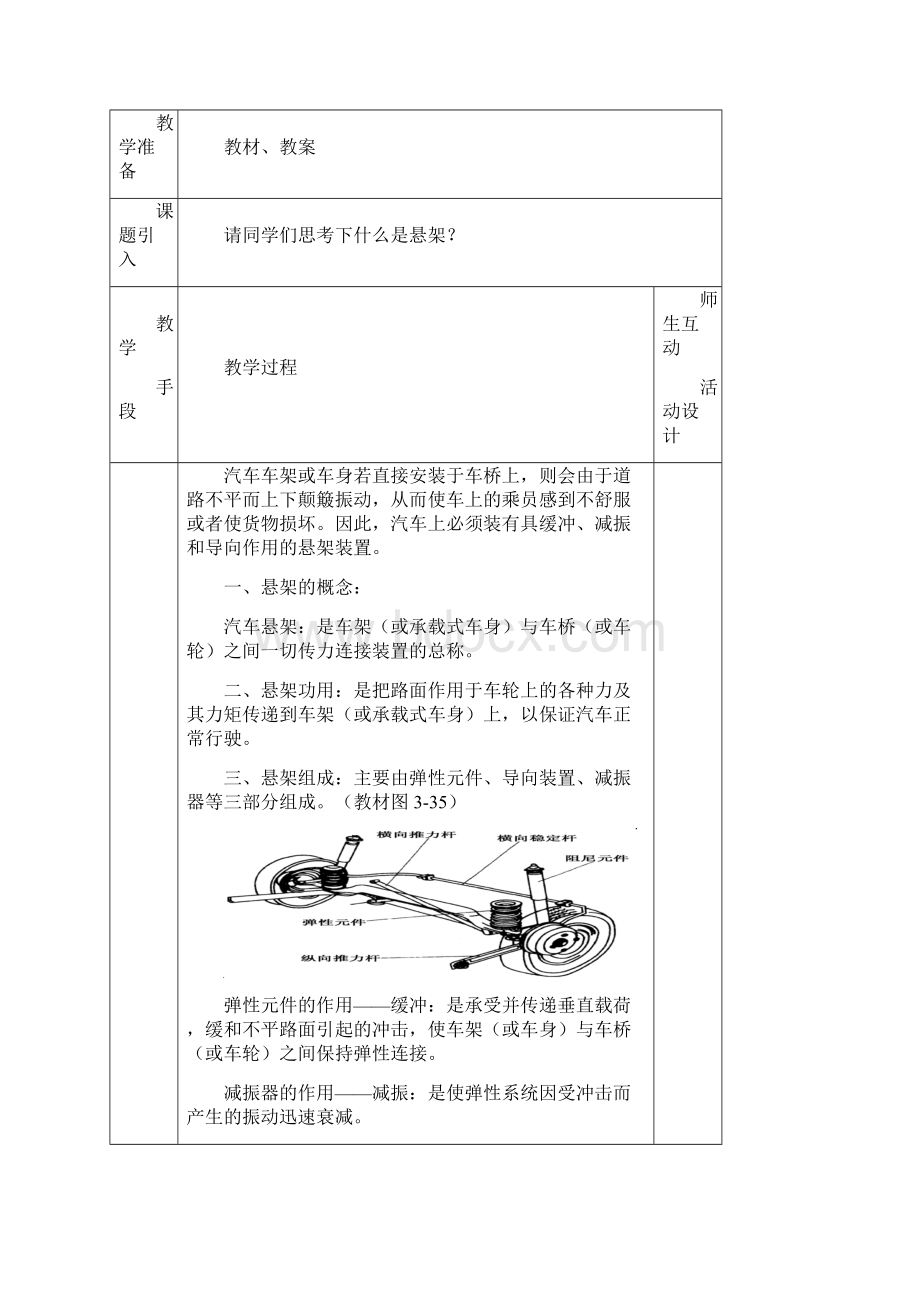 汽车底盘构造与维修 教案1讲解.docx_第2页