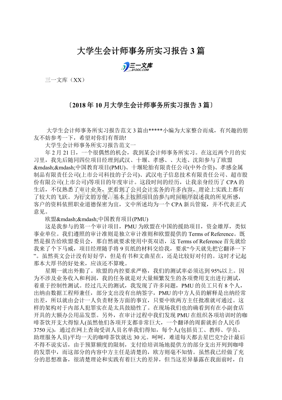 大学生会计师事务所实习报告3篇.docx