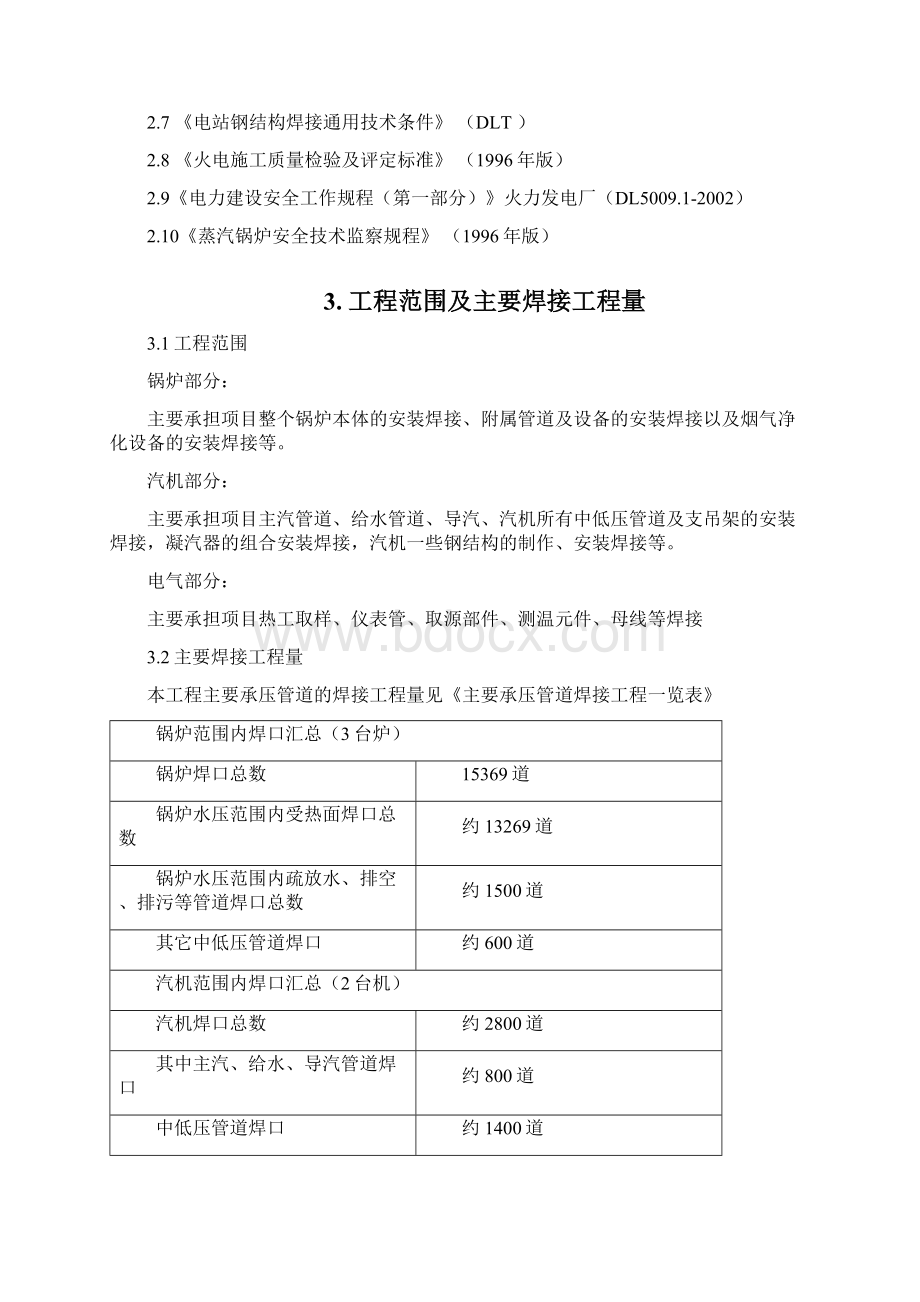 大连城市生活垃圾焚烧发电厂焊接专业施工组织设计.docx_第3页