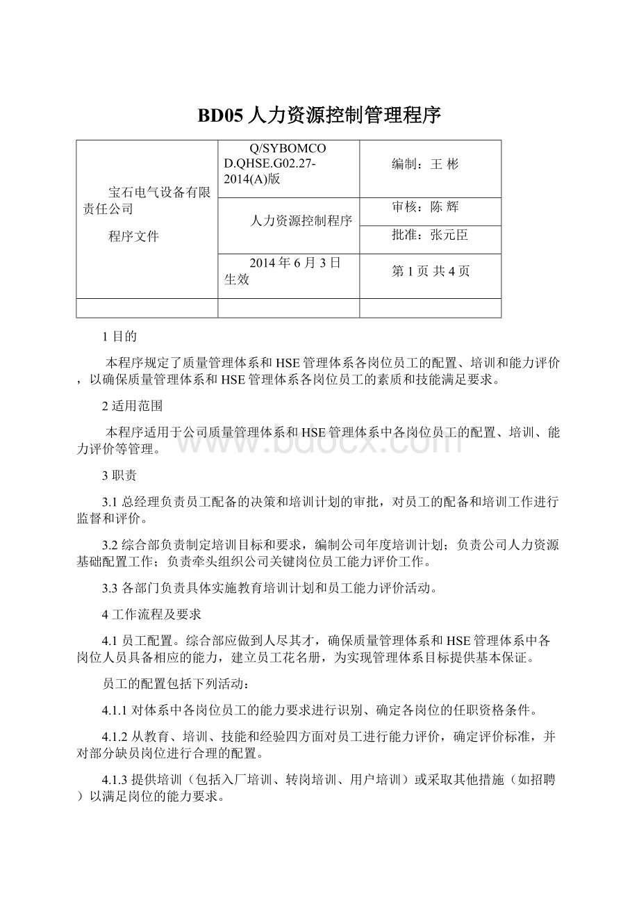 BD05人力资源控制管理程序.docx_第1页