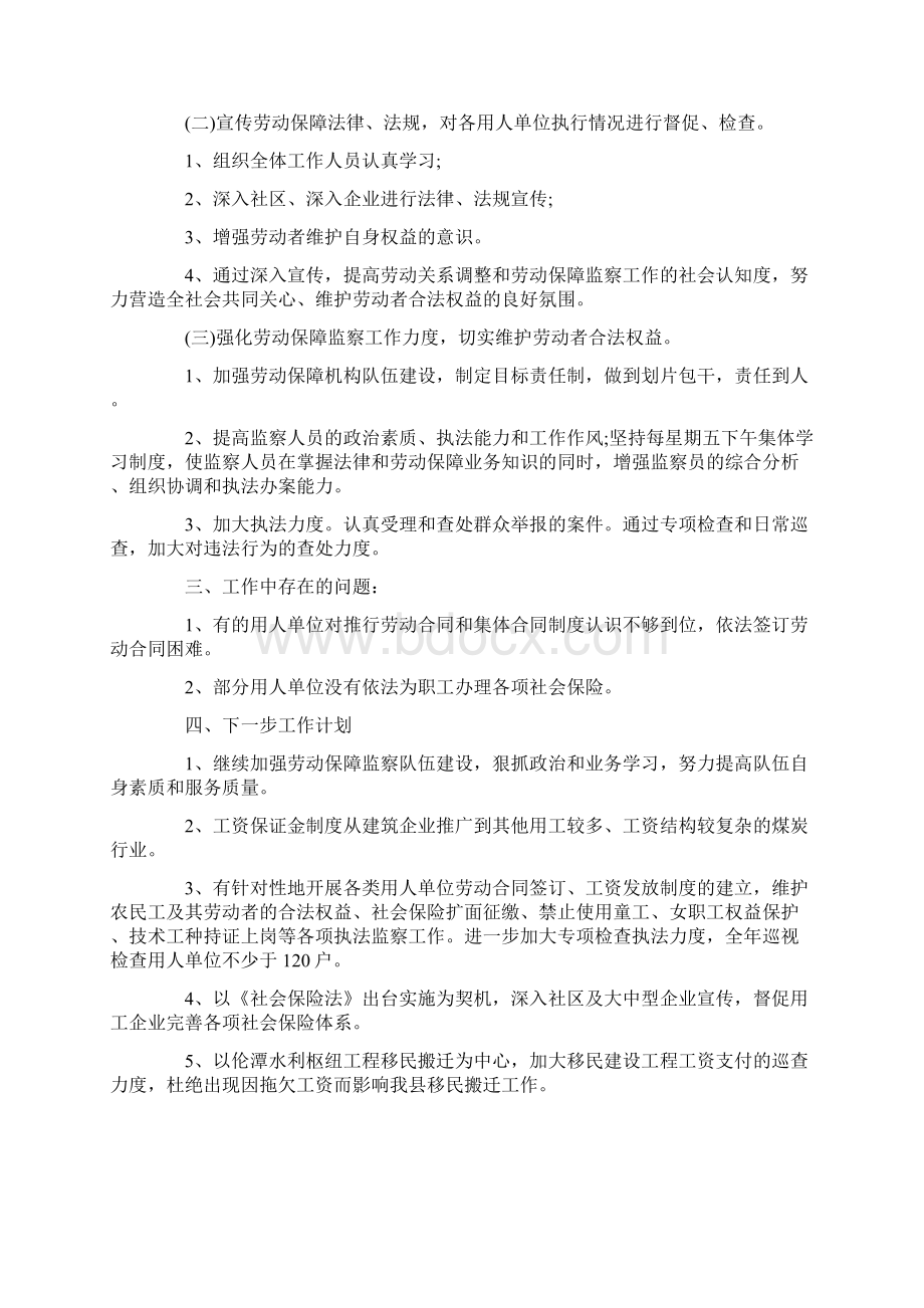 劳动监察个人总结.docx_第3页