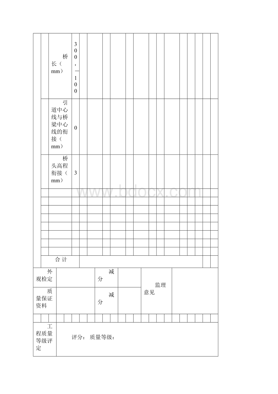 公路桥梁分项工程质量检验评定表.docx_第2页