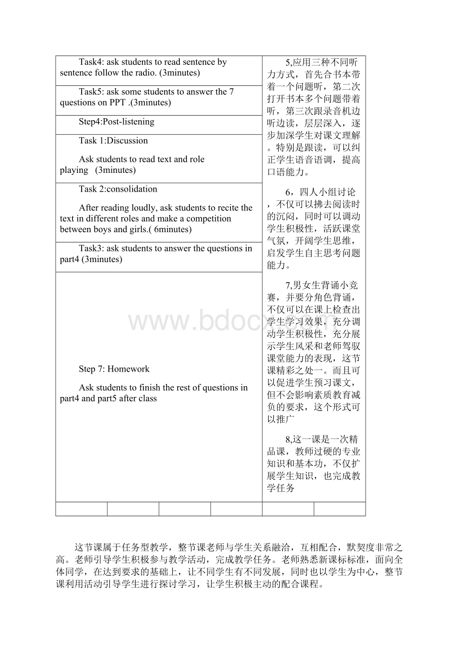 初二英语教学听课记录及评析.docx_第2页