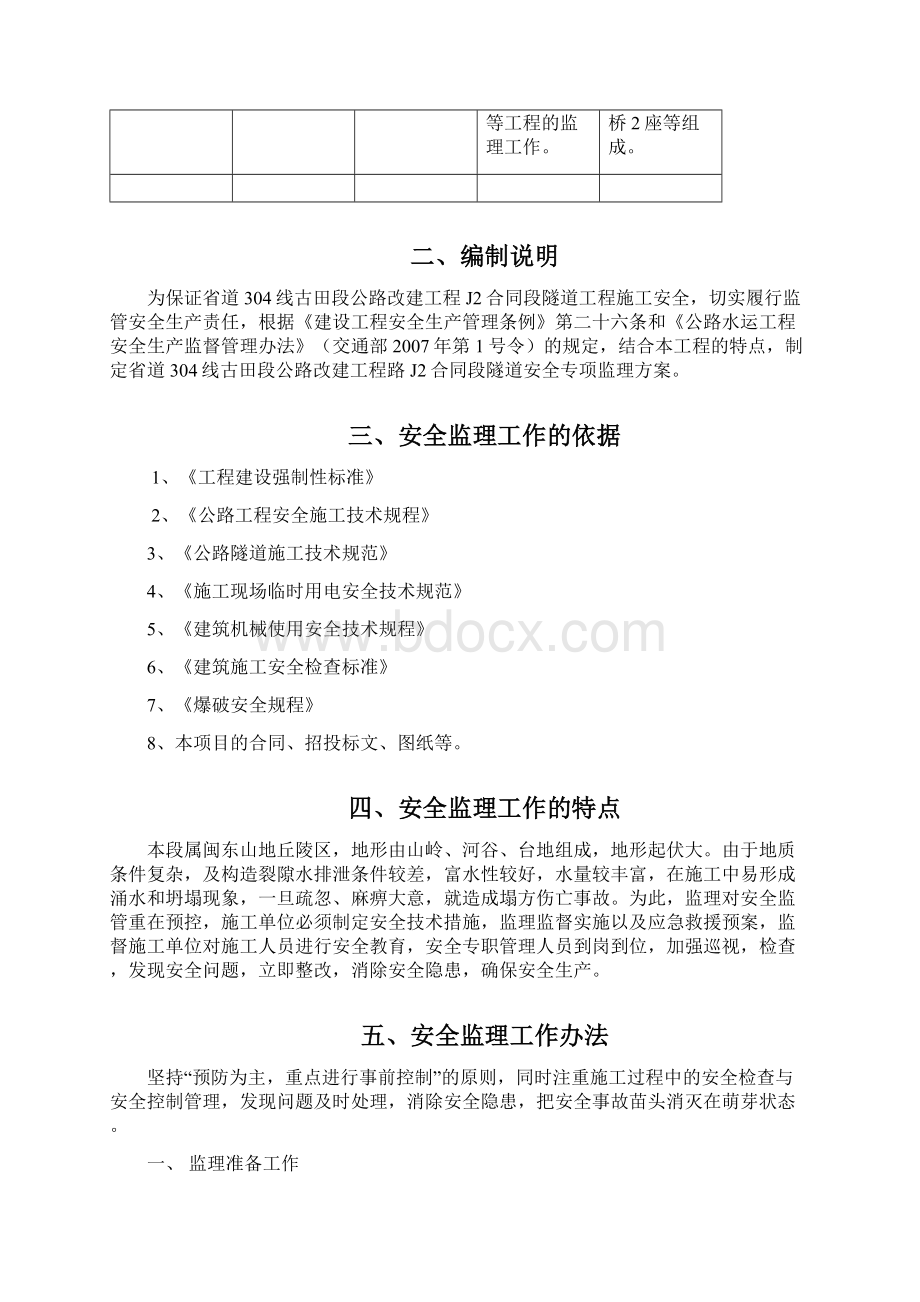 隧道专项安全监理方案.docx_第2页