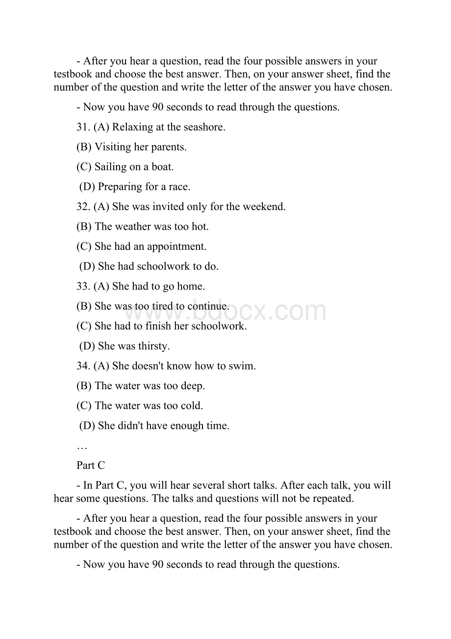 英语分级测试笔试试题1样题.docx_第2页