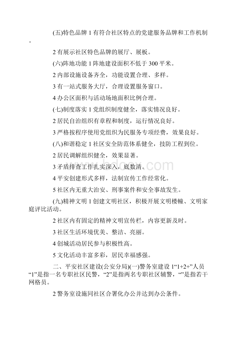 最新区品质社区创建工作标准试行范文 精品.docx_第2页