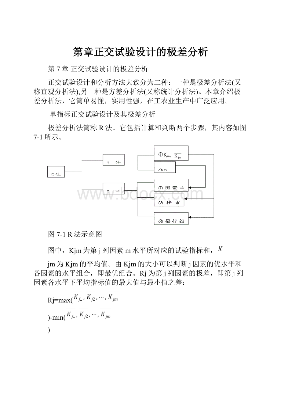 第章正交试验设计的极差分析.docx_第1页