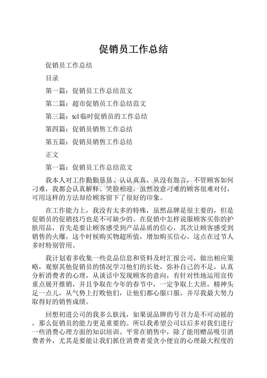 促销员工作总结.docx