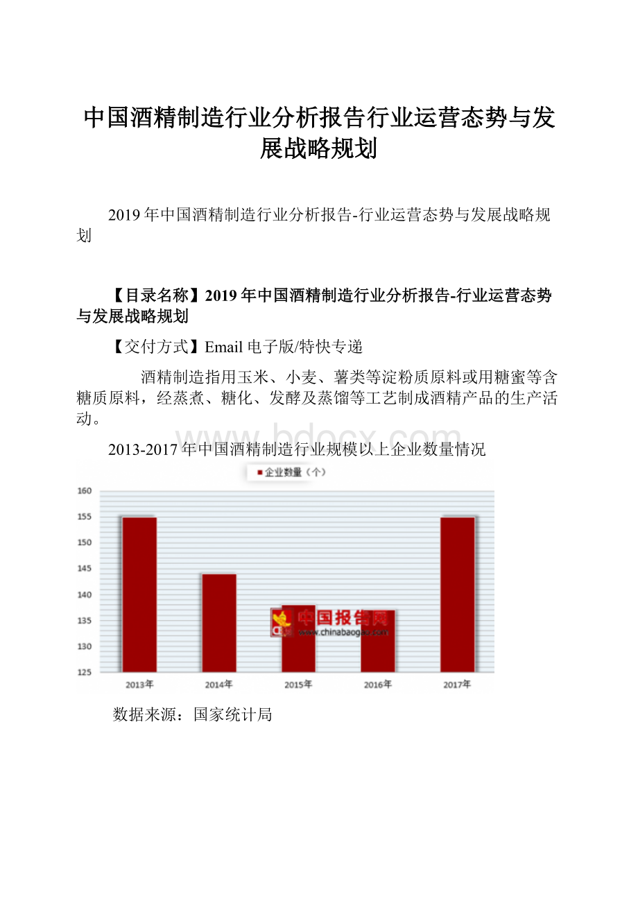 中国酒精制造行业分析报告行业运营态势与发展战略规划.docx_第1页