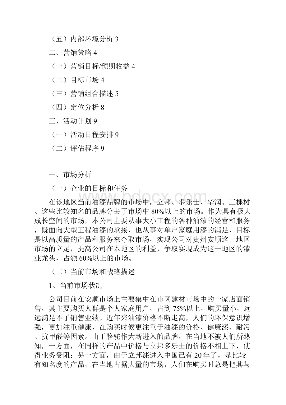 创新品牌油漆骆驼漆区域市场营销推广策划方案.docx_第2页