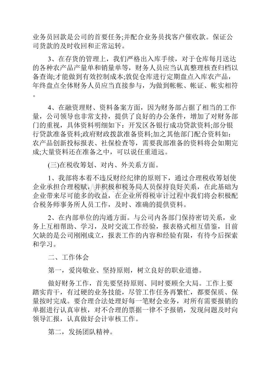 财务工作总结计划.docx_第3页