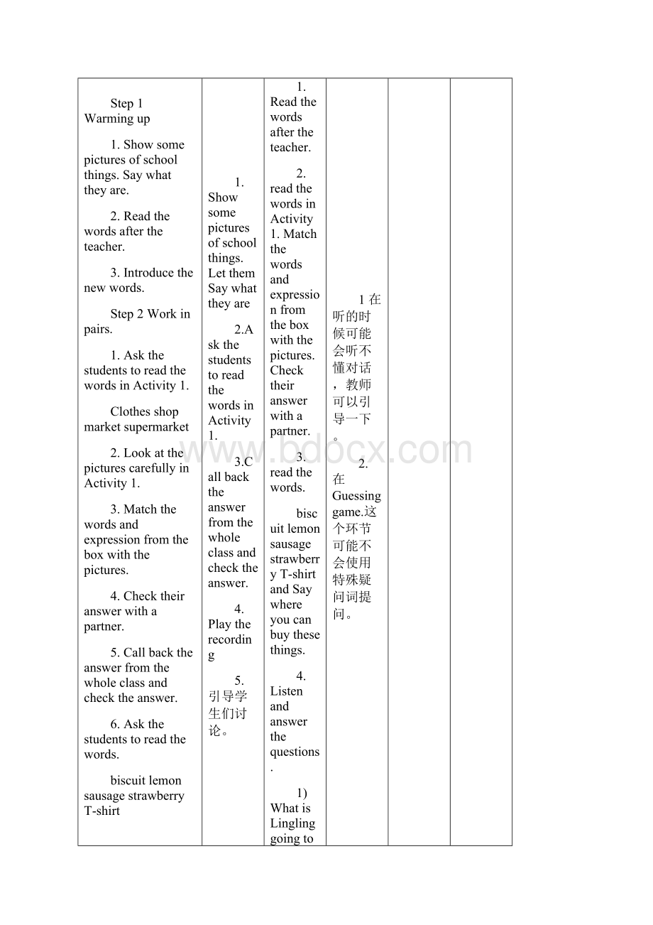 七年级英语下册 Module 5 Shopping Unit 1 What can I do for you教案 新版外研版.docx_第2页