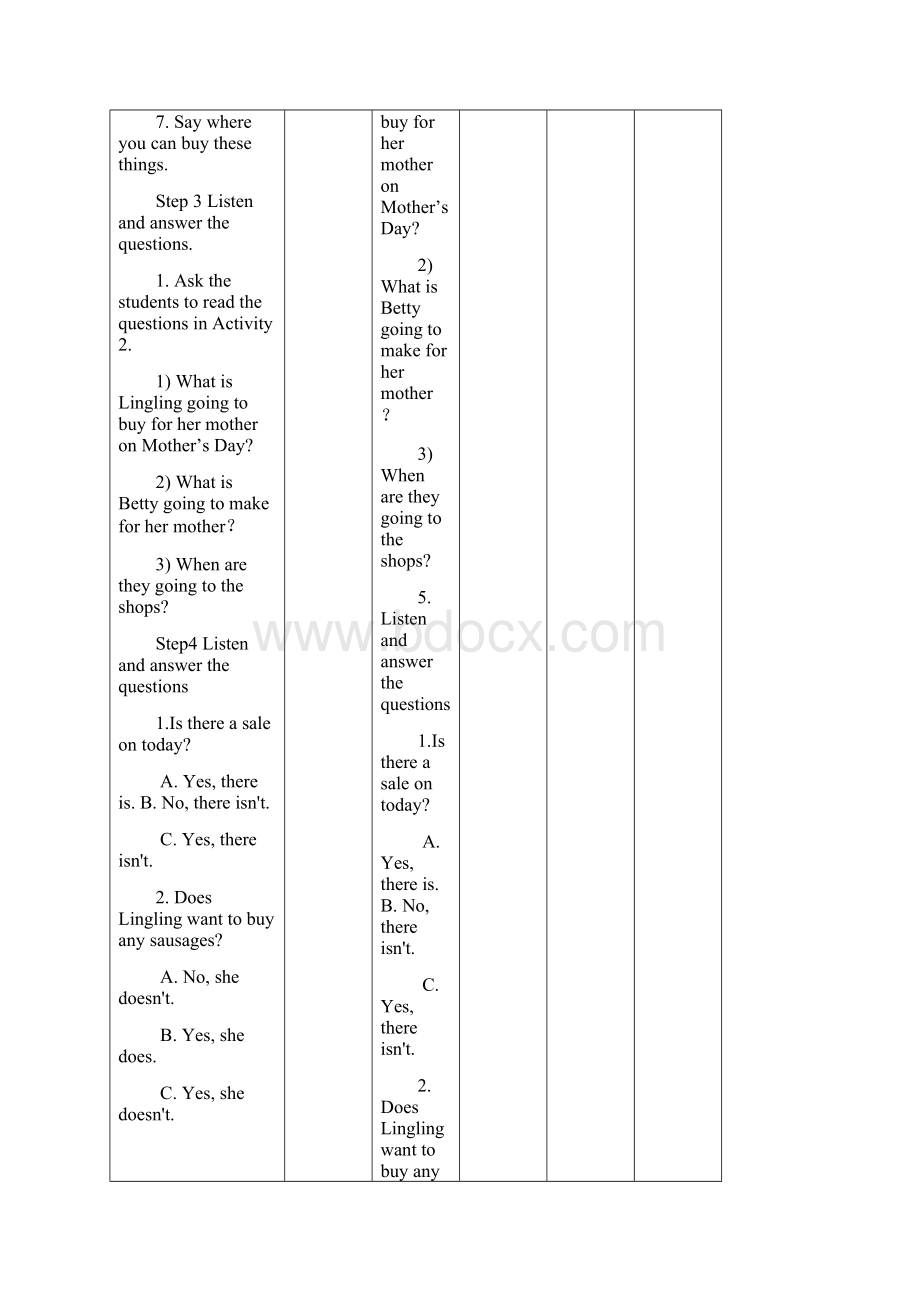 七年级英语下册 Module 5 Shopping Unit 1 What can I do for you教案 新版外研版.docx_第3页