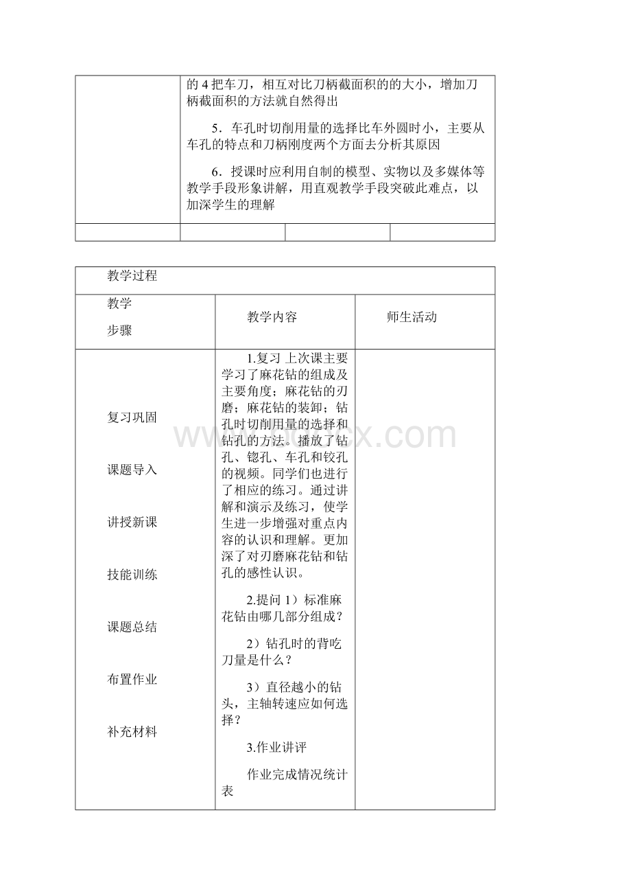 《车工》教案项目8车内孔任务二车通孔台阶孔.docx_第2页