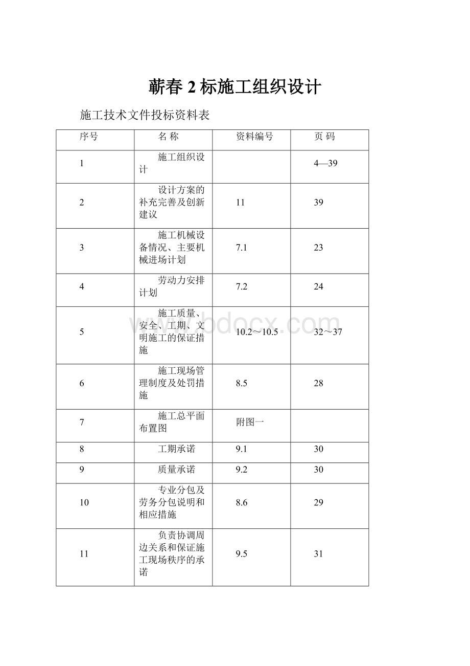 蕲春2标施工组织设计.docx