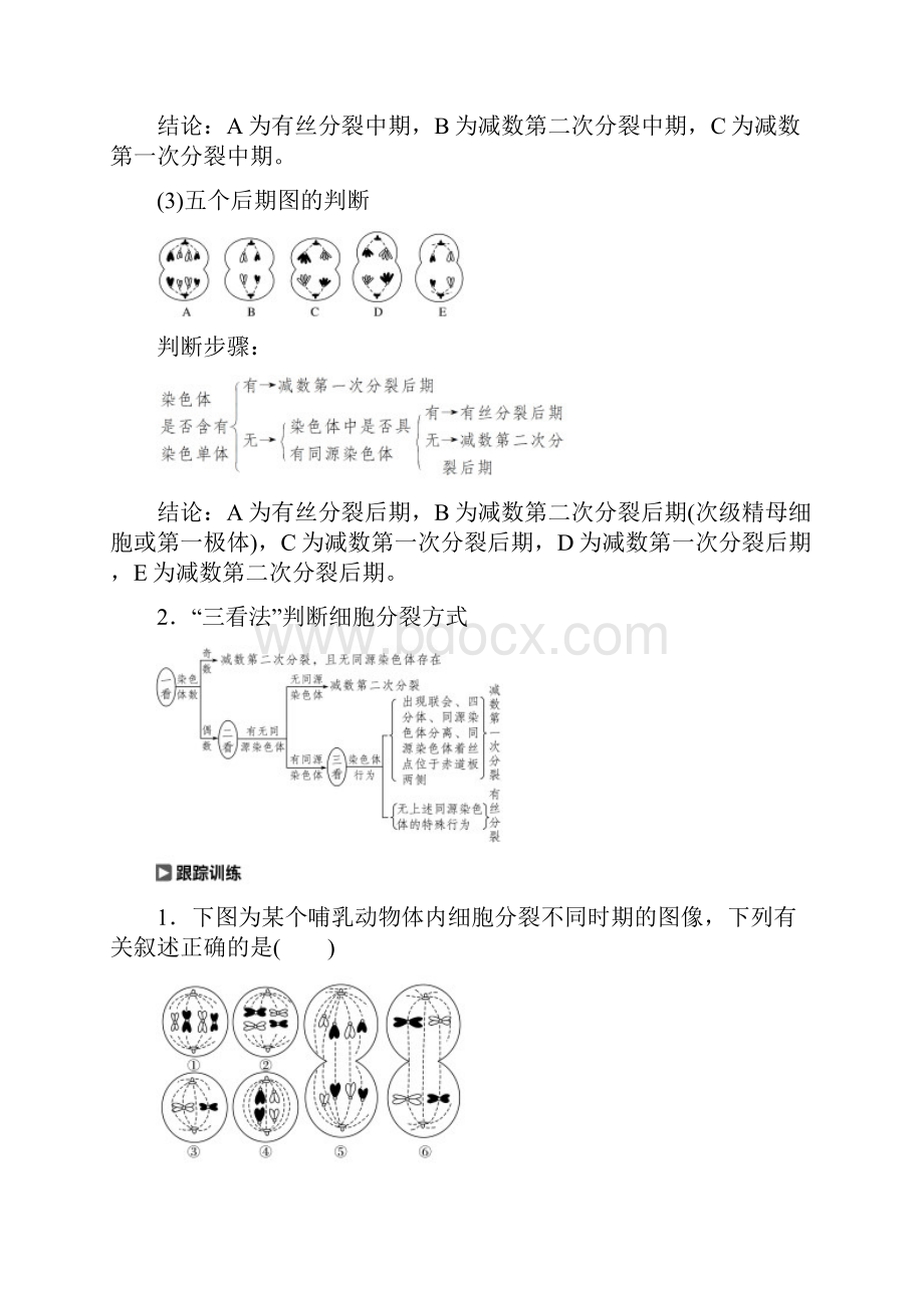 K12教育学习资料届高考热点题型三多角度辨析减数分裂和有丝分裂学案含答案.docx_第3页