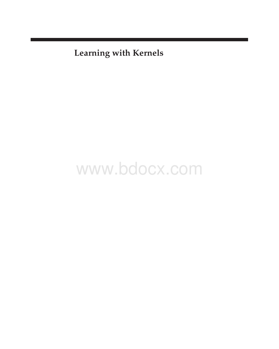 Learning With Kernels Support Vector Machines Regularization Optimization And Beyond.pdf_第1页