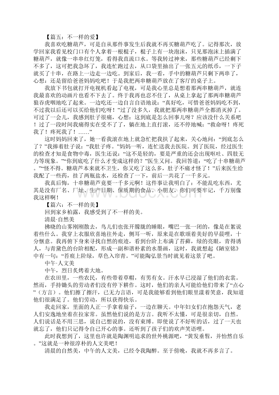 不一样的什么作文.docx_第3页