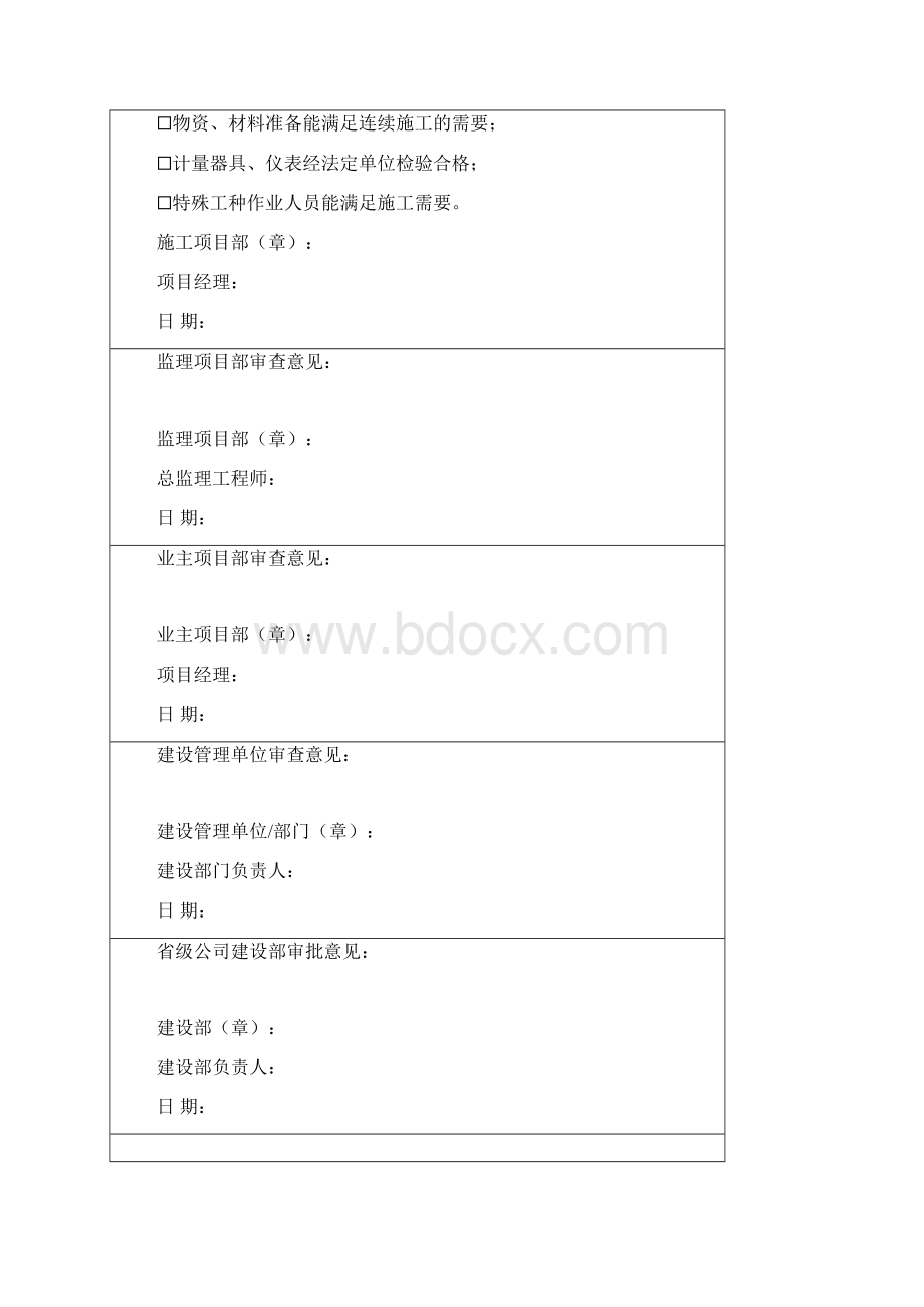 13国家电网输电线路工程开工报告报审表.docx_第3页