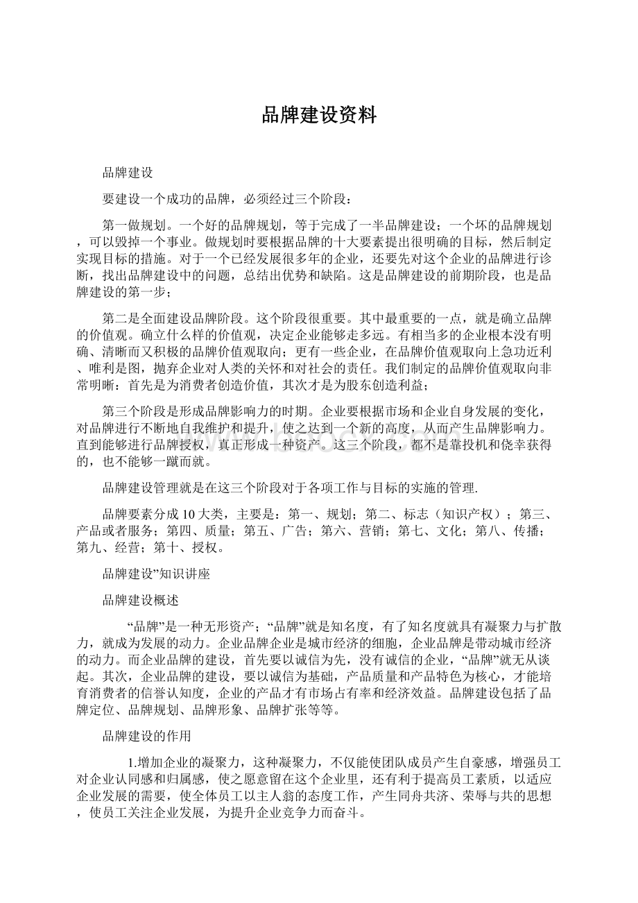 品牌建设资料.docx