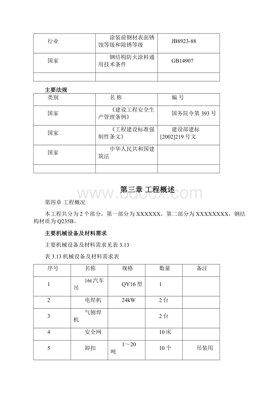 施工方案钢结构专项安装通用版.docx_第3页