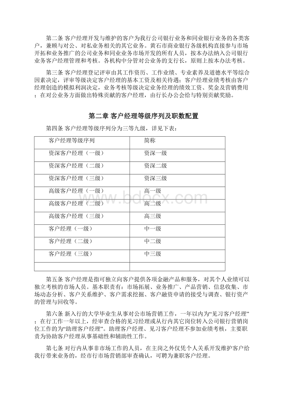 客户经理等级评审与业绩管理办法.docx_第2页