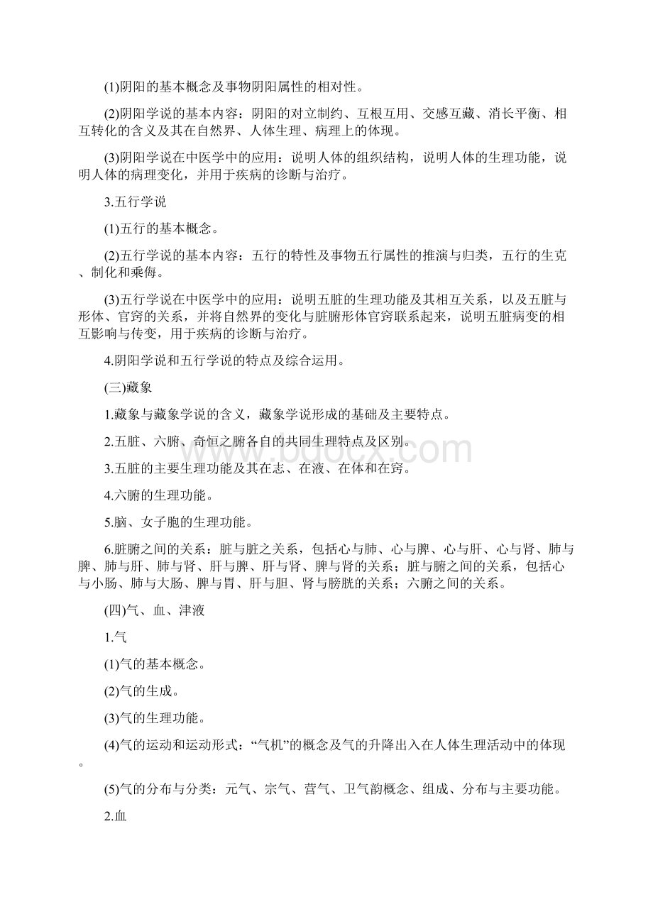 中医综合考研大纲排版打印版.docx_第3页