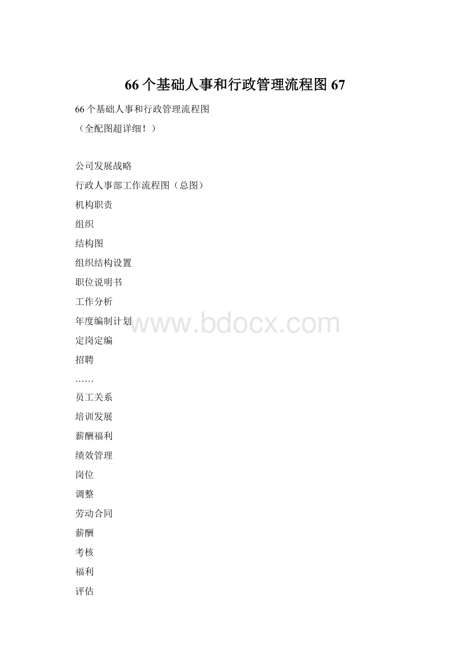 66个基础人事和行政管理流程图67.docx