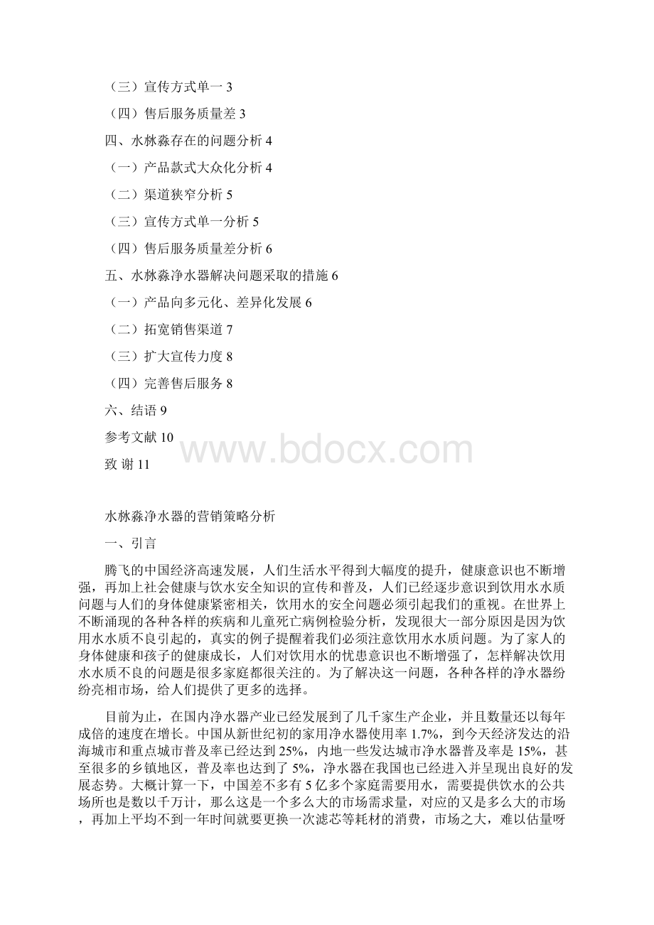 水沝淼净水器营销策略分析.docx_第3页