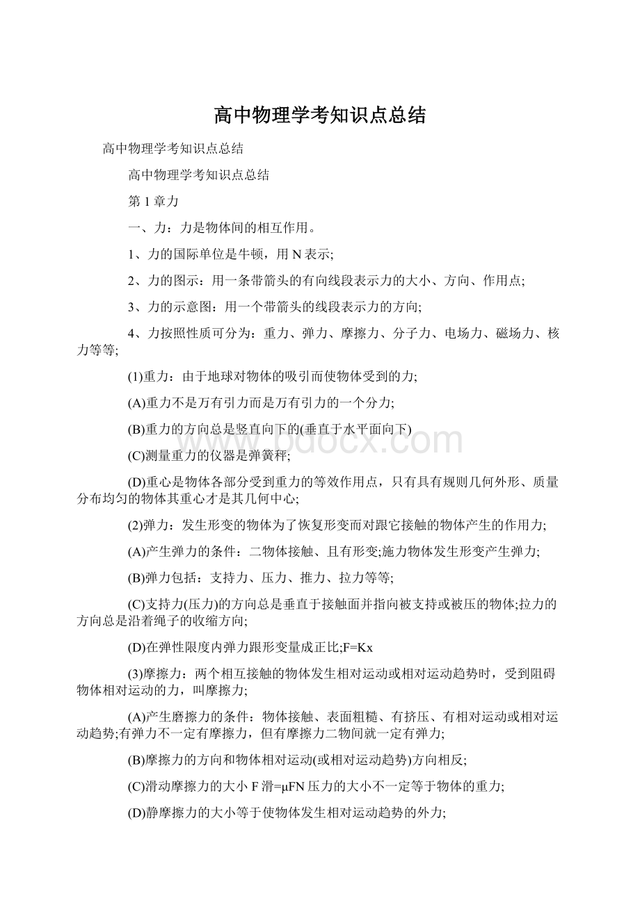 高中物理学考知识点总结.docx_第1页