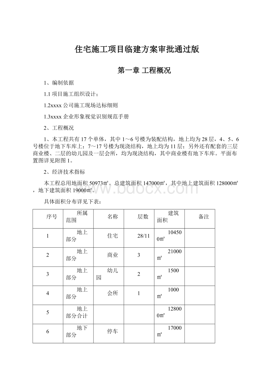 住宅施工项目临建方案审批通过版.docx_第1页