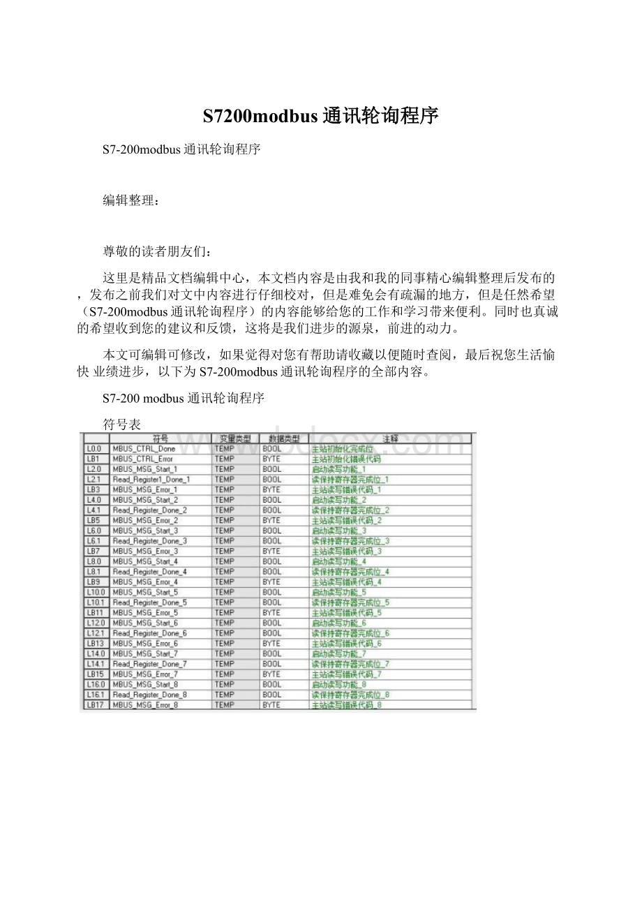 S7200modbus通讯轮询程序.docx_第1页