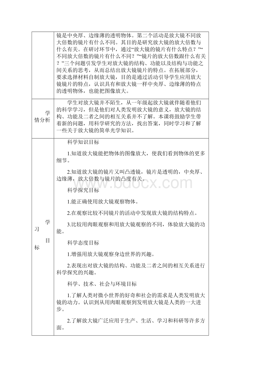 秋最新改版教科版六年级上册科学精品教案第一单元.docx_第2页