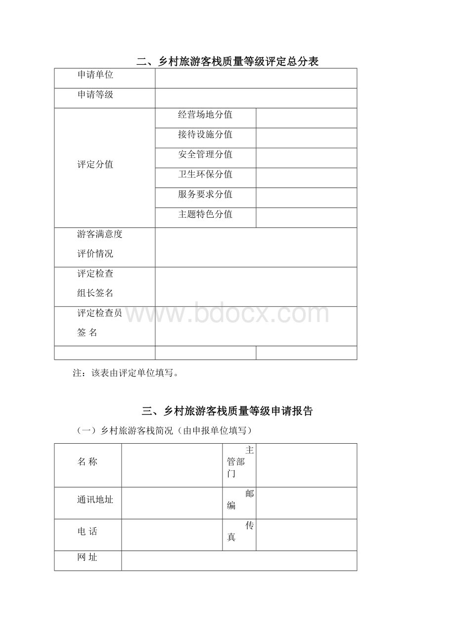 贵州省乡村旅游客栈质量等级评定申报书.docx_第2页