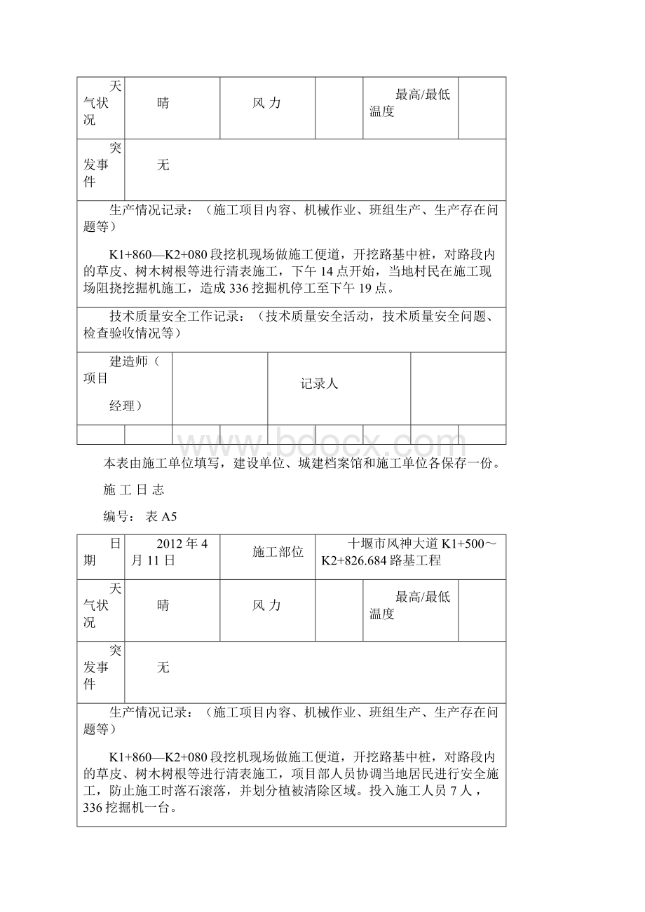 公路工程施工日志.docx_第2页