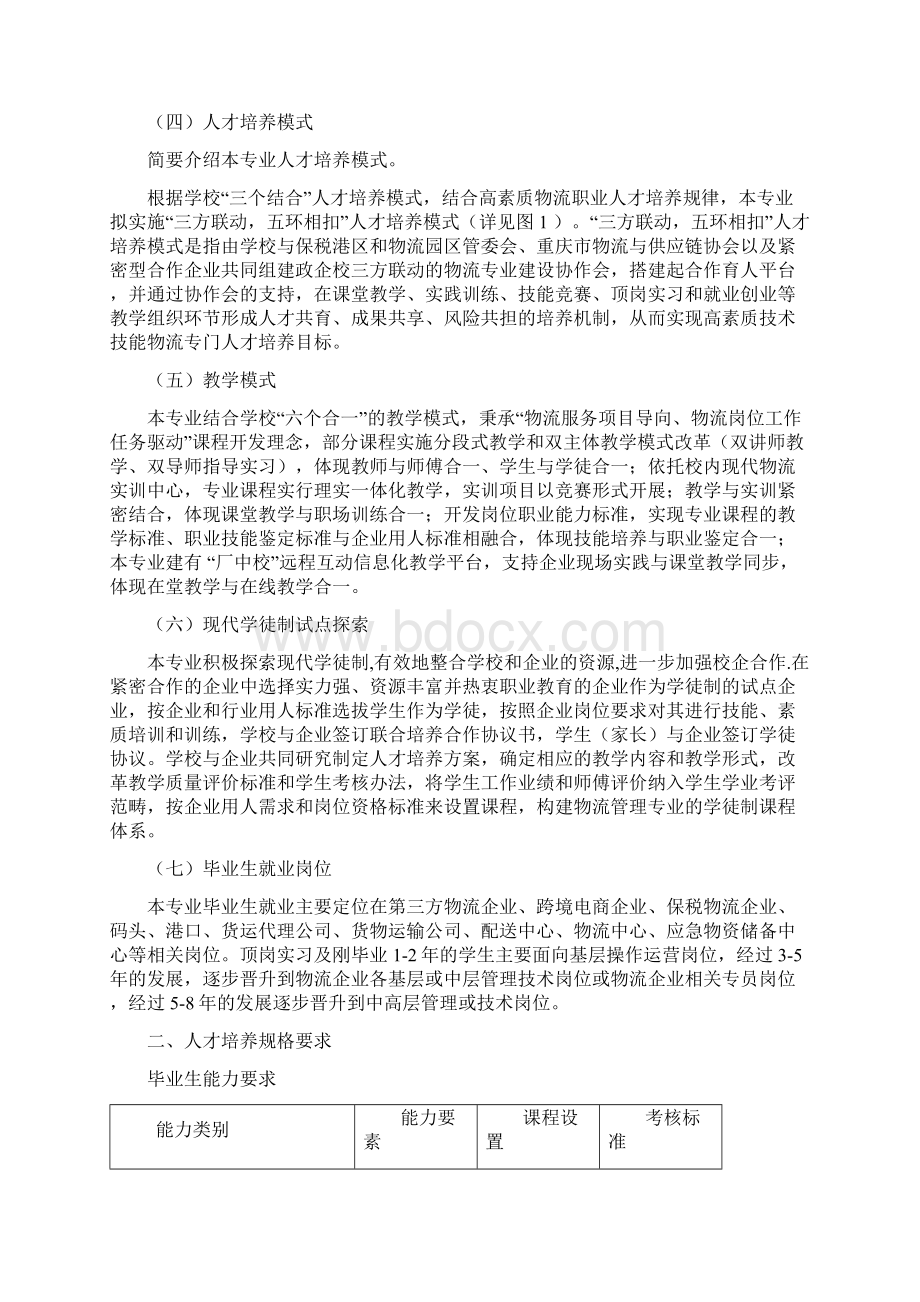 物流管理专业人才培养方案.docx_第2页