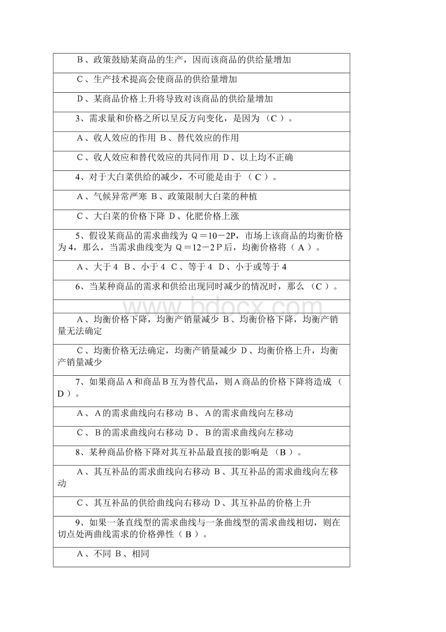 微观经济学选择题.docx_第3页