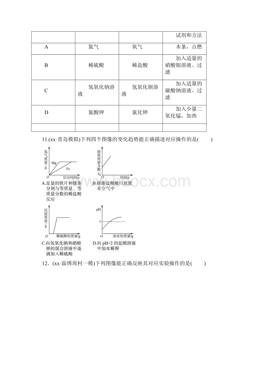 淄博专版201x届中考化学复习第1部分第八讲常见的酸和碱第1课时酸和碱的性质练习.docx_第3页