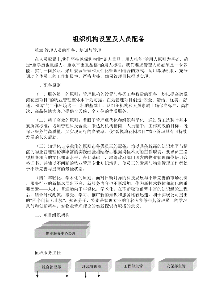 组织机构设置及人员配备.docx_第1页