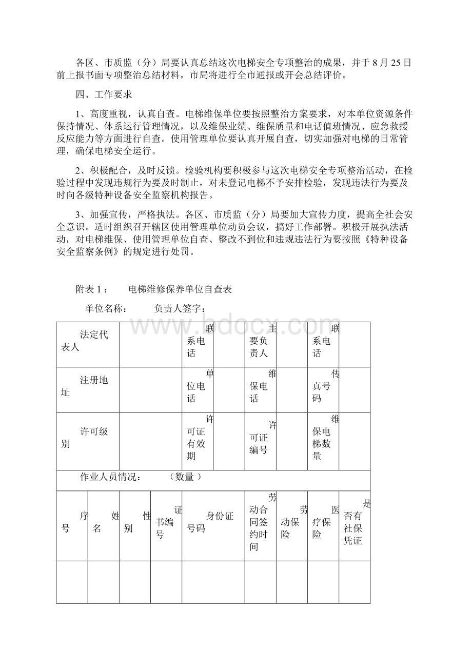 青岛市电梯安全专项整治实施方案.docx_第3页