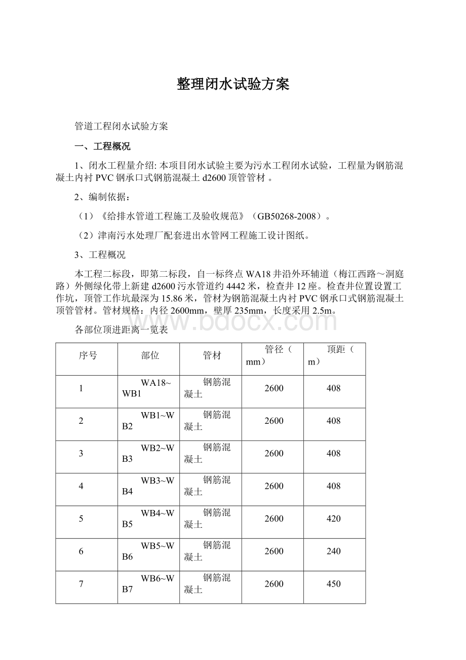 整理闭水试验方案.docx_第1页