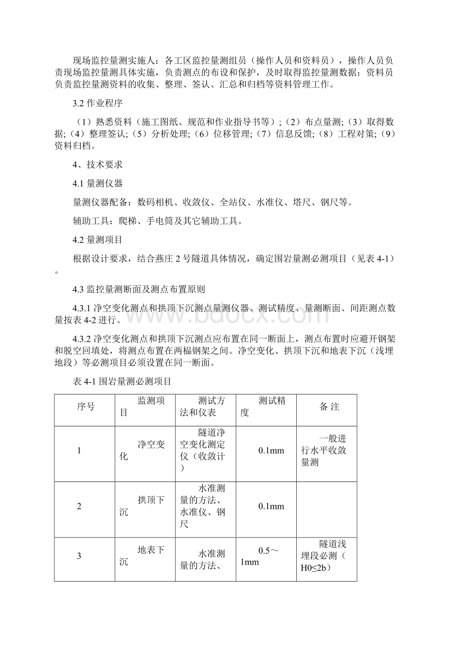 燕庄号隧道监控量测方案.docx_第2页