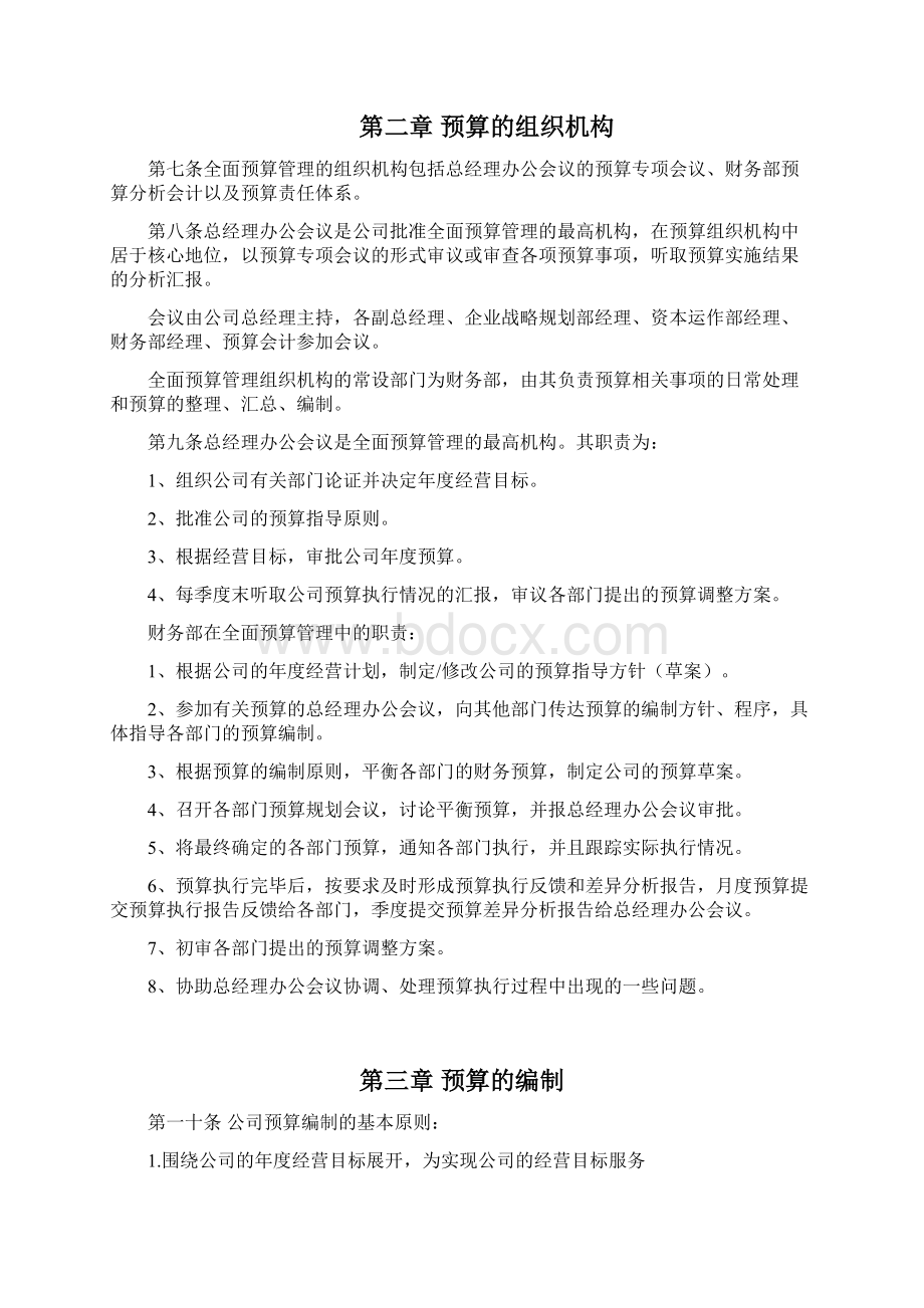 医药行业全面预算管理规定.docx_第2页