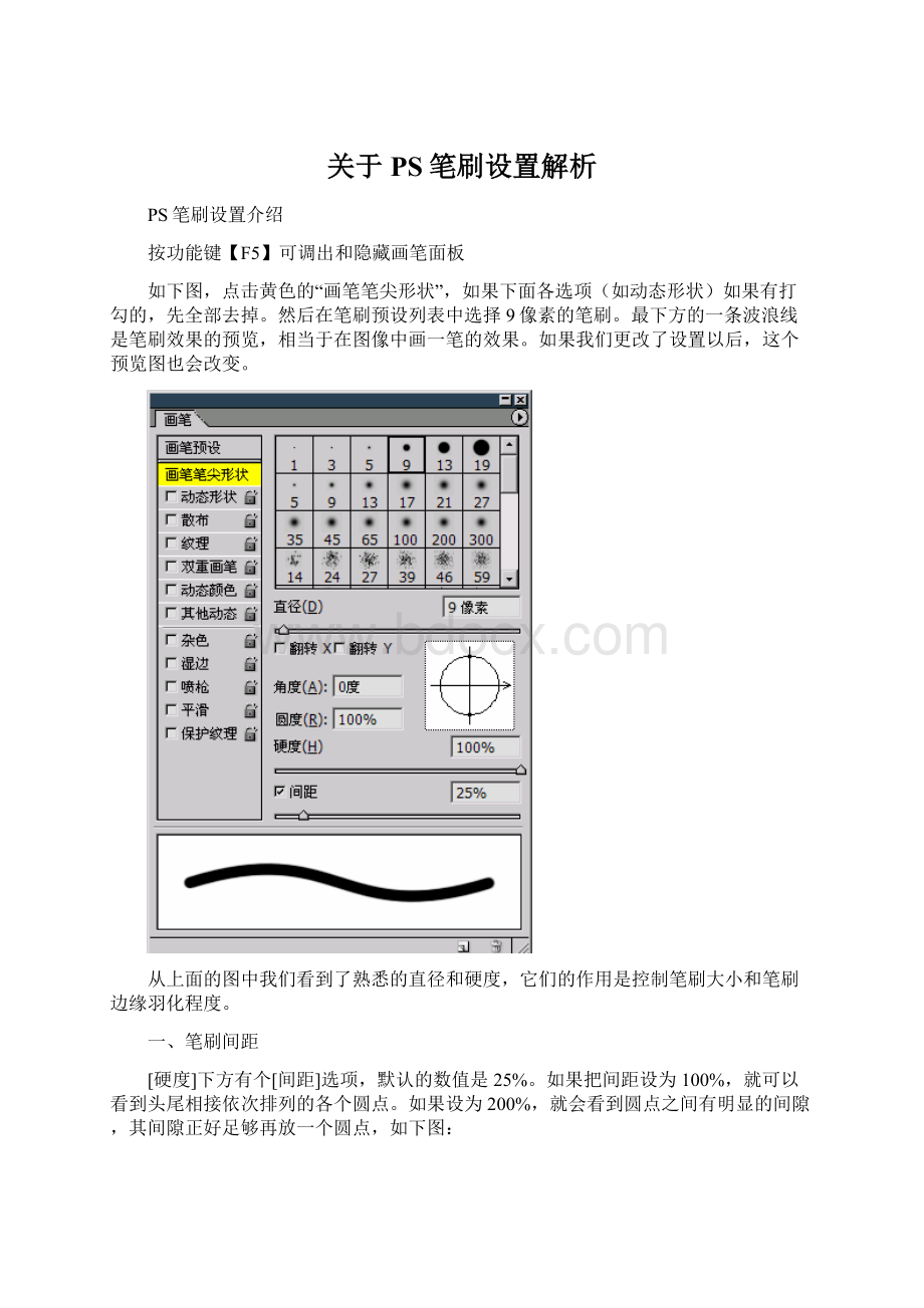 关于PS笔刷设置解析.docx_第1页